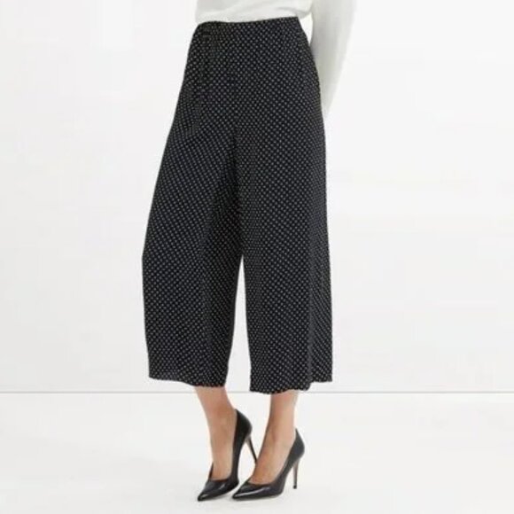 Theory Fluid Polka Dot Culotte Pants - Picture 1 of 9